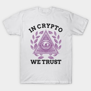 In Crypto We Trust Bitcoin Cryptocurrency T-Shirt